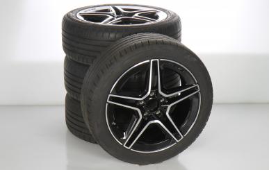 Sommer Kompletträder Set Alu 18 Zoll mit Bridgestone Reifen für B-Klasse 247, CLA 118 und weitere, Original Mercedes-Benz