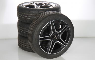 Sommer Kompletträder Set Alu 18 Zoll mit Continental Reifen für A-Klasse 177, CLA ShootingBrake X118 und weitere, Original Mercedes-Benz