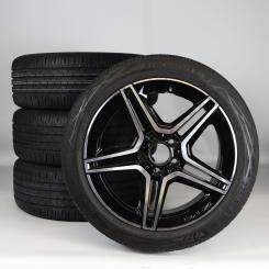 Sommer Kompletträder Set Alu 18 Zoll mit Continental Reifen für A-Klasse 177, CLA ShootingBrake X118 und weitere, Original Mercedes-Benz