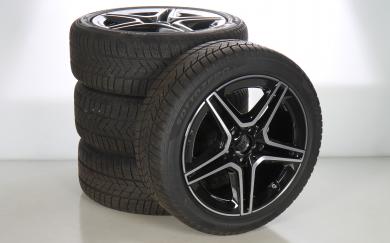 Winter Kompletträder Set Alu 18 Zoll mit Pirelli Reifen für CLA 118, B-Klasse 247 und weitere, original Mercedes-AMG