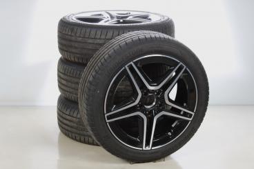 Sommer Kompletträder Set Alu 18 Zoll mit Bridgestone Reifen für CLA 118, A-Klasse 177 und weitere, Original Mercedes-Benz