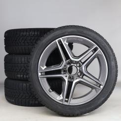 Winter Kompletträder Set Alu 18 Zoll mit Pirelli Reifen für CLA 118, A-Klasse 177 und weitere, original Mercedes-AMG