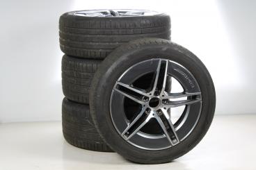 Sommer Kompletträder Set Alu 19 Zoll mit Hankook Reifen für E-Klasse 214, original Mercedes-AMG