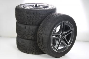 Winter Kompletträder Set Alu 19 Zoll mit Hankook Reifen für S-Klasse 223, original Mercedes-AMG