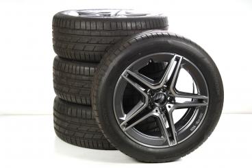 Sommer Kompletträder Set Alu 19 Zoll mit Hankook Reifen für S-Klasse 223, original Mercedes-AMG