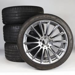 Sommer Kompletträder Set Alu 20 Zoll mit Pirelli Reifen für S-Klasse 223, Original Mercedes-Benz