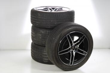 Sommer Kompletträder Set Alu 18 Zoll mit Pirelli Reifen für CLE 236, Original Mercedes-Benz