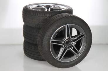 Sommer Kompletträder Set Alu 19 Zoll mit Continental Reifen für GLA-Klasse H247, GLB-Klasse X247, Original Mercedes-Benz