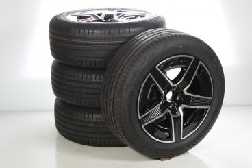 Sommer Kompletträder Set Alu 19 Zoll mit Continental Reifen für GLC -Coupe 254, GLC-SUV X254, original Mercedes-AMG 