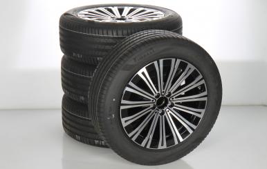 Sommer Kompletträder Set Alu 19 Zoll mit Pirelli Reifen für EQS 297, original Mercedes-Benz 