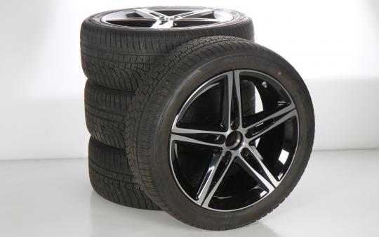 Winter Kompletträder Set Alu 18 Zoll mit Hankook Reifen für B-Klasse 247, CLA ShootingBrake X118 und weitere, Original Mercedes-Benz