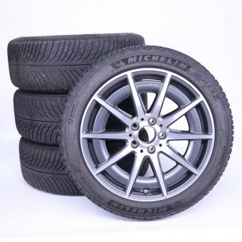 Winter Kompletträder Set Alu 18 Zoll mit Michelin Reifen für C-Klasse 206, original Mercedes-AMG