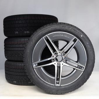 Winter Kompletträder Set Alu 19 Zoll mit Pirelli Reifen für E-Klasse 214, original Mercedes-AMG