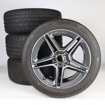 Sommer Kompletträder Set Alu 19 Zoll mit Hankook Reifen für S-Klasse 223, original Mercedes-AMG