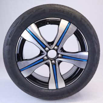 Komplettrad Alu CONTI/EcoContact6 5-Speichen-Rad, Aero 